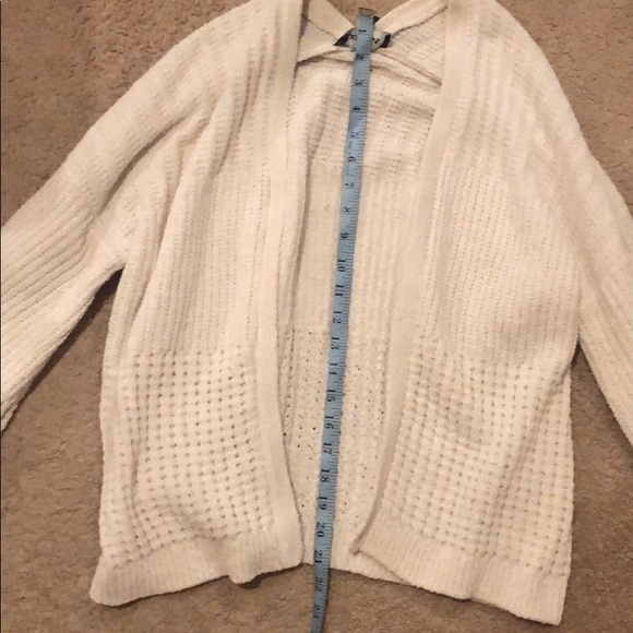 Chenille mixed stitch cardigan sz XXS - Picture 6 of 8